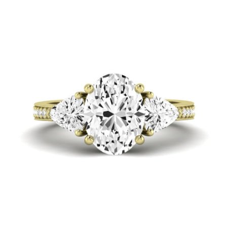 Snowdonia Diamond Matching Band Only (engagement Ring Not Included) For Ring With Oval Center yellowgold