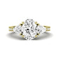 Snowdonia Diamond Matching Band Only (engagement Ring Not Included) For Ring With Oval Center yellowgold