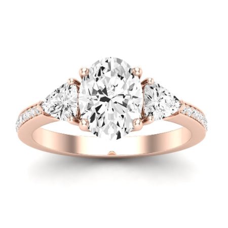 Snowdonia Diamond Matching Band Only (engagement Ring Not Included) For Ring With Oval Center rosegold