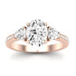 Snowdonia Diamond Matching Band Only (engagement Ring Not Included) For Ring With Oval Center rosegold