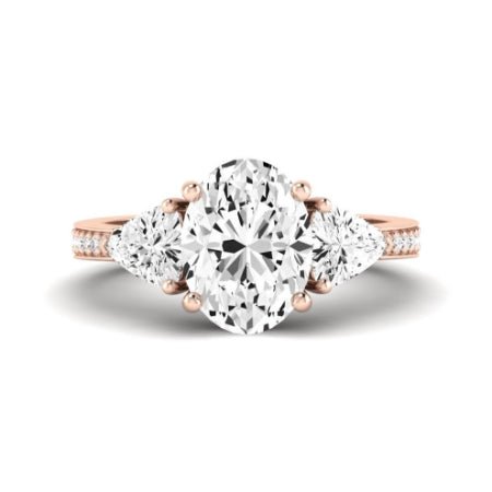 Snowdonia Diamond Matching Band Only (engagement Ring Not Included) For Ring With Oval Center rosegold