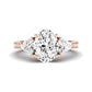 Snowdonia Diamond Matching Band Only (engagement Ring Not Included) For Ring With Oval Center rosegold