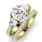 Snowdonia Diamond Matching Band Only (engagement Ring Not Included) For Ring With Oval Center yellowgold