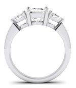 Snowdonia Emerald Diamond Engagement Ring (Lab Grown Igi Cert) whitegold