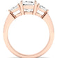 Snowdonia Emerald Diamond Engagement Ring (Lab Grown Igi Cert) rosegold