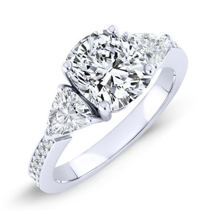 Snowdonia Cushion Diamond Bridal Set (Lab Grown Igi Cert) whitegold