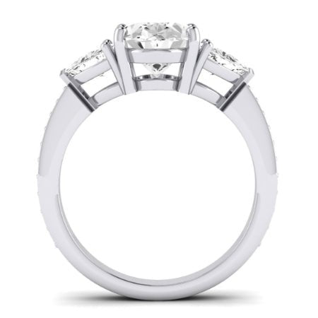 Snowdonia Oval Diamond Bridal Set (Lab Grown Igi Cert) whitegold