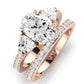 Snowdonia Oval Diamond Bridal Set (Lab Grown Igi Cert) rosegold