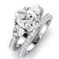 Snowdonia Oval Diamond Bridal Set (Lab Grown Igi Cert) whitegold