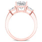 Snowdonia Princess Diamond Bridal Set (Lab Grown Igi Cert) rosegold