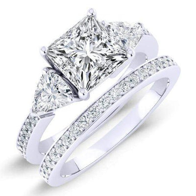 Snowdonia Princess Diamond Bridal Set (Lab Grown Igi Cert) whitegold