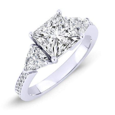 2.00 ct - Snowdonia - GIA Natural Princess Diamond Engagement Ring
