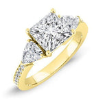 Snowdonia Princess Diamond Engagement Ring (Lab Grown Igi Cert) yellowgold