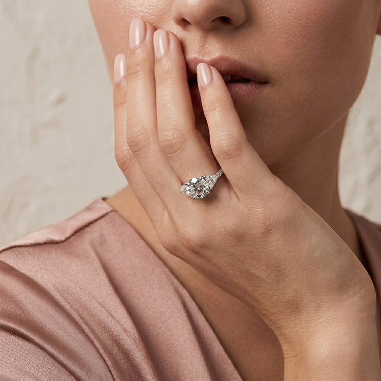 Snowdonia - GIA Natural Round Diamond Engagement Ring