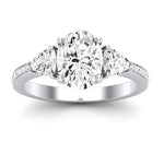 Snowdonia Oval Diamond Engagement Ring (Lab Grown Igi Cert) whitegold