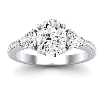 Snowdonia Oval Diamond Engagement Ring (Lab Grown Igi Cert) whitegold