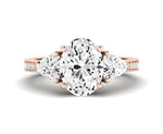 Snowdonia Oval Diamond Engagement Ring (Lab Grown Igi Cert) rosegold