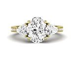 Snowdonia Oval Diamond Engagement Ring (Lab Grown Igi Cert) yellowgold