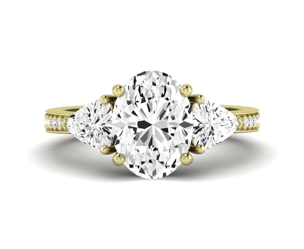 Snowdonia Oval Diamond Engagement Ring (Lab Grown Igi Cert) yellowgold