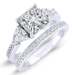 Snowdonia Princess Diamond Bridal Set (Lab Grown Igi Cert) whitegold