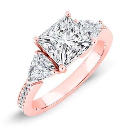 Snowdonia Princess Diamond Engagement Ring (Lab Grown Igi Cert) rosegold