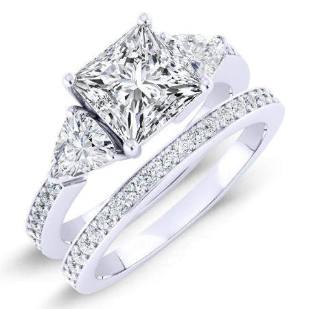 2.00 ct - Snowdonia - Princess Moissanite Bridal Set