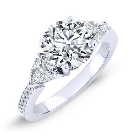 Snowdonia Round Diamond Bridal Set (Lab Grown Igi Rert) whitegold