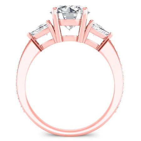 Snowdonia Round Diamond Bridal Set (Lab Grown Igi Rert) rosegold