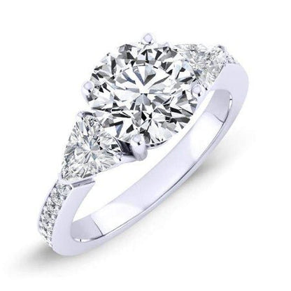 Snowdonia Round Diamond Engagement Ring (Lab Grown Igi Rert) whitegold