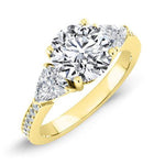 Snowdonia Round Diamond Engagement Ring (Lab Grown Igi Rert) yellowgold
