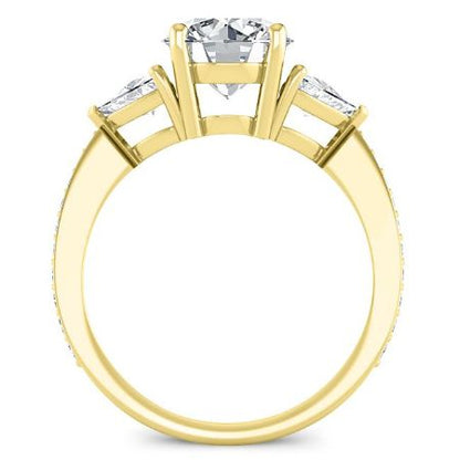 Snowdonia Round Diamond Bridal Set (Lab Grown Igi Rert) yellowgold