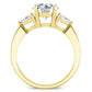 Snowdonia Round Moissanite Engagement Ring yellowgold