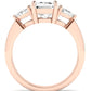 Snowdonia Emerald Diamond Engagement Ring (Lab Grown Igi Cert) rosegold