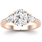 Snowdonia Oval Diamond Engagement Ring (Lab Grown Igi Cert) rosegold