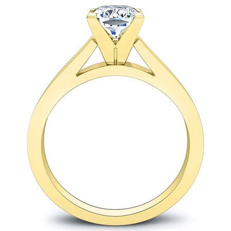 Snowdrop Cushion Diamond Engagement Ring (Lab Grown Igi Cert) yellowgold