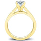 Snowdrop Cushion Diamond Engagement Ring (Lab Grown Igi Cert) yellowgold