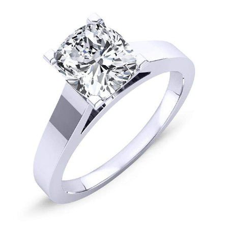 Snowdrop Cushion Diamond Engagement Ring (Lab Grown Igi Cert) whitegold