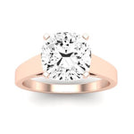Snowdrop Cushion Moissanite Bridal Set rosegold