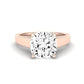 Snowdrop Diamond Matching Band Only (engagement Ring Not Included) For Ring With Cushion Center rosegold