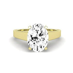 Snowdrop Diamond Matching Band Only (engagement Ring Not Included) For Ring With Oval Center yellowgold