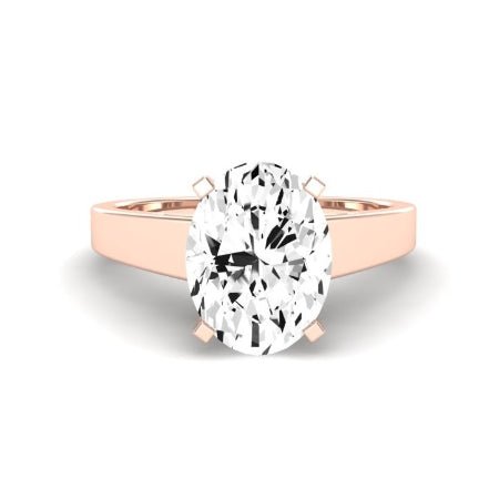 Snowdrop Diamond Matching Band Only (engagement Ring Not Included) For Ring With Oval Center rosegold