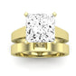 Snowdrop Diamond Matching Band Only (engagement Ring Not Included) For Ring With Princess Center yellowgold