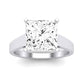 Snowdrop Diamond Matching Band Only (engagement Ring Not Included) For Ring With Princess Center whitegold