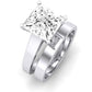 Snowdrop Diamond Matching Band Only (engagement Ring Not Included) For Ring With Princess Center whitegold