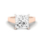 Snowdrop Diamond Matching Band Only (engagement Ring Not Included) For Ring With Princess Center rosegold