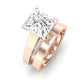 Snowdrop Diamond Matching Band Only (engagement Ring Not Included) For Ring With Princess Center rosegold