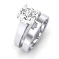 Snowdrop Diamond Matching Band Only (engagement Ring Not Included) For Ring With Round Center whitegold