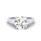 Snowdrop Diamond Matching Band Only (engagement Ring Not Included) For Ring With Round Center whitegold