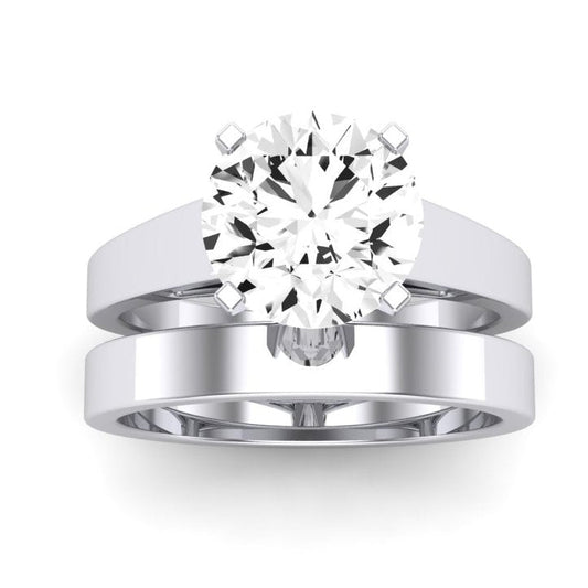 Snowdrop Diamond Matching Band Only (engagement Ring Not Included) For Ring With Round Center whitegold