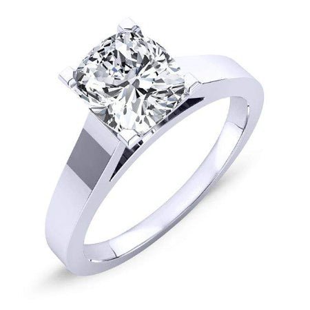 2.00 ct - Snowdrop - GIA Natural Cushion Diamond Engagement Ring